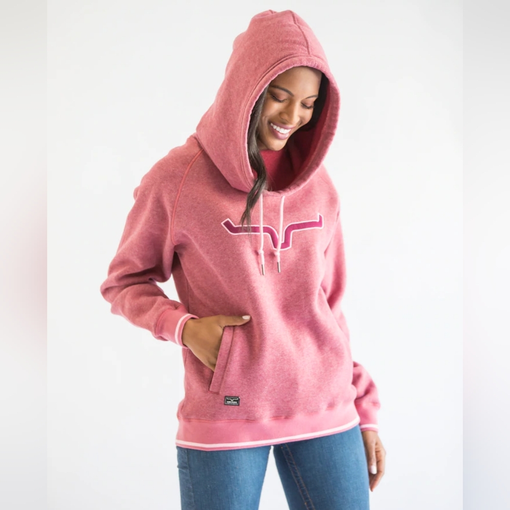 Kimes Women's Red/Pink Logo Hoodie - Picture 2 of 6